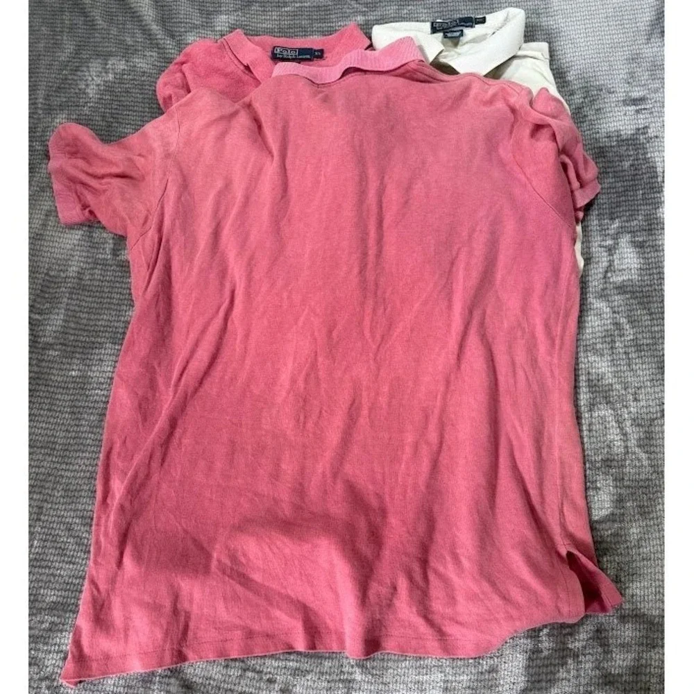 VTG. Lot of 4 Polo Ralph‎ Lauren Mens XL Short Sleeve Polo Shirts Multicolor